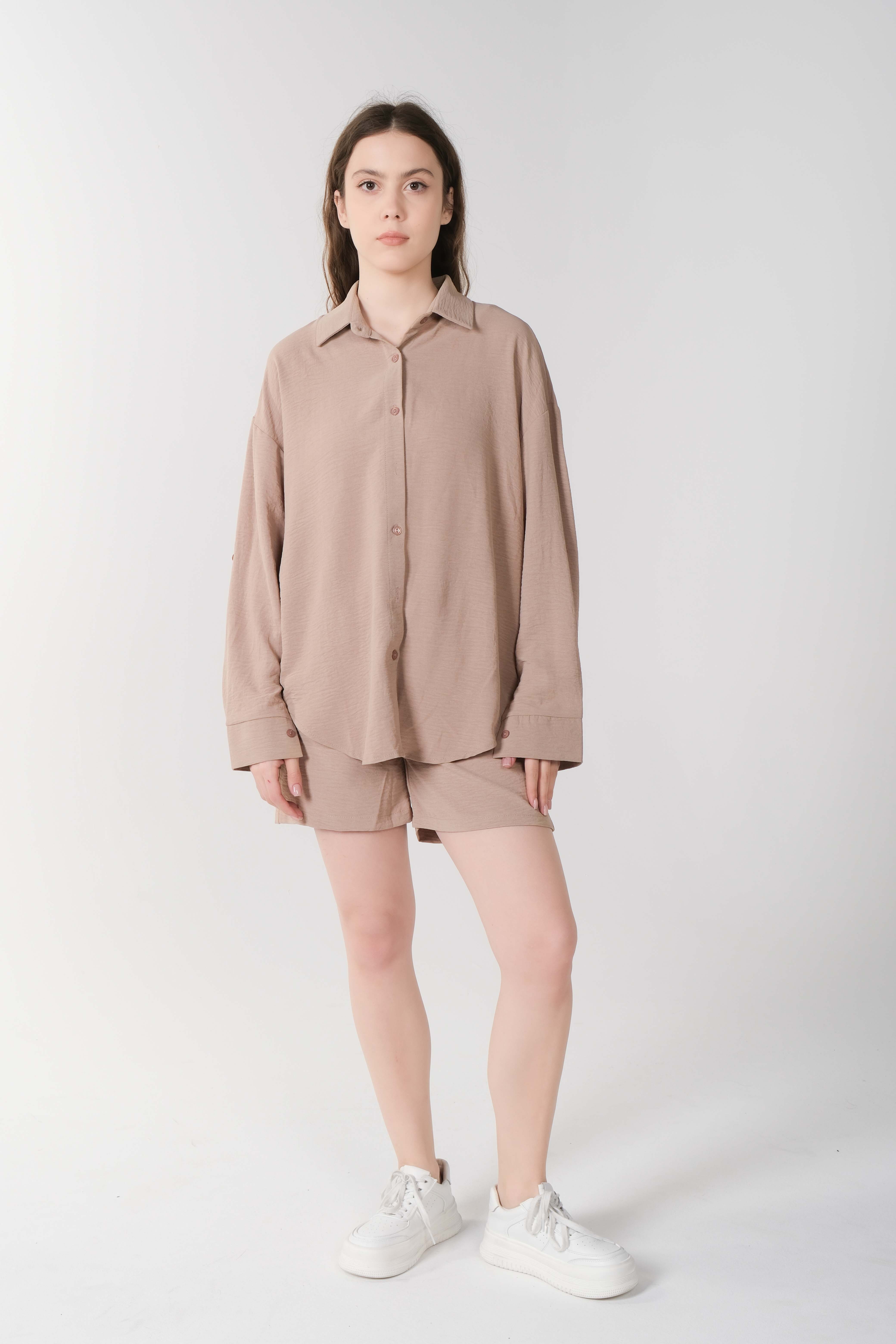 Комплект женский (рубашка + шорты) (B) STOLNIK У762