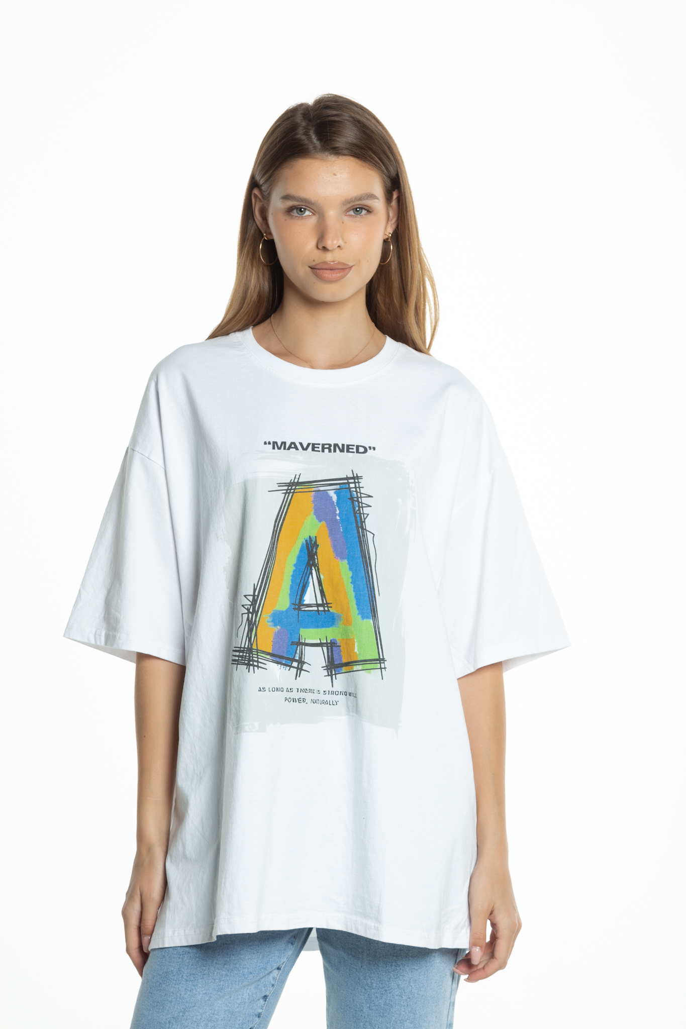 Футболка женская STOLNIK 7708-1 (оверсайз)