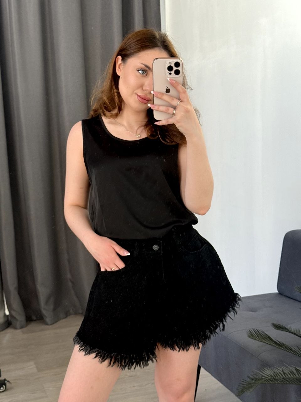 Шорты женские джинс KTMOM S-6676