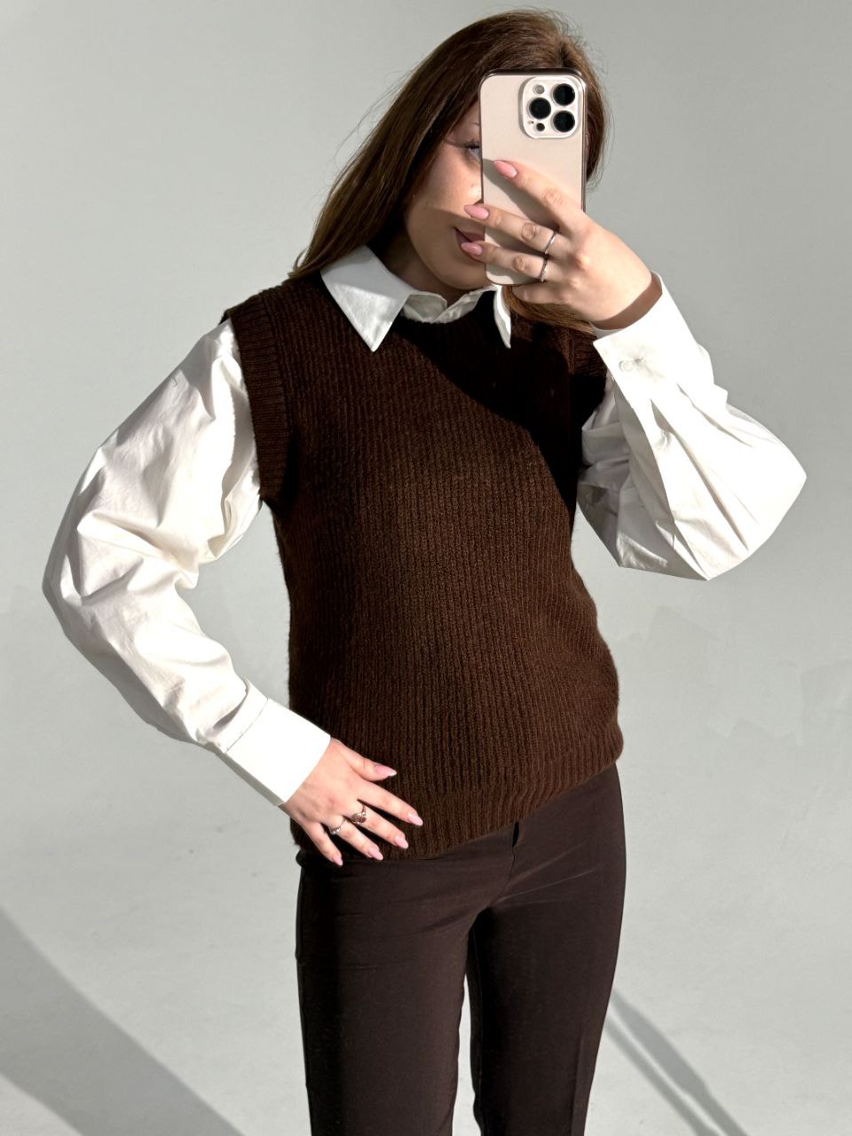 Жилет женский вязаный (T) STOLNIK 672